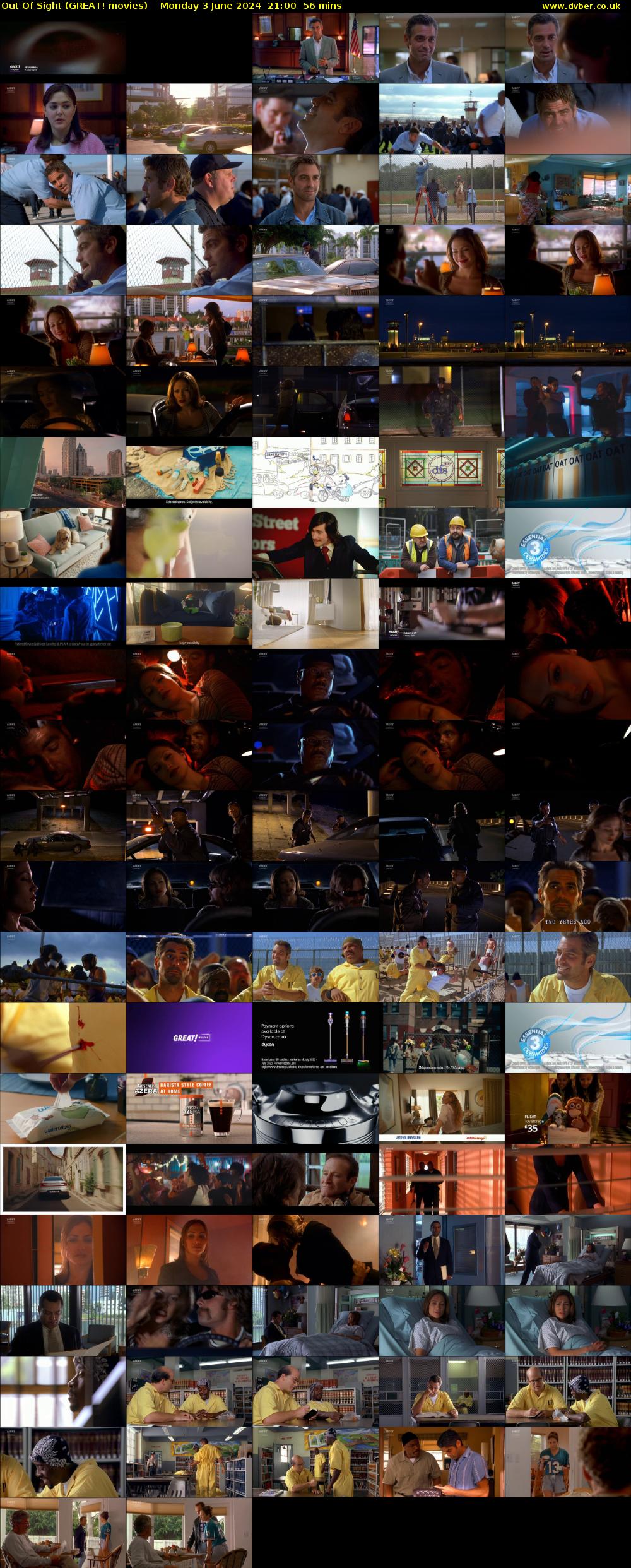 Out Of Sight (GREAT! movies) Monday 3 June 2024 21:00 - 21:56