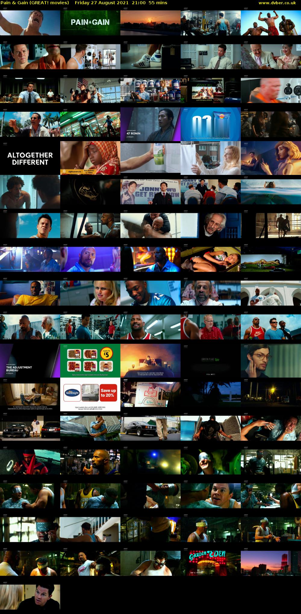 Pain & Gain (GREAT! movies) Friday 27 August 2021 21:00 - 21:55
