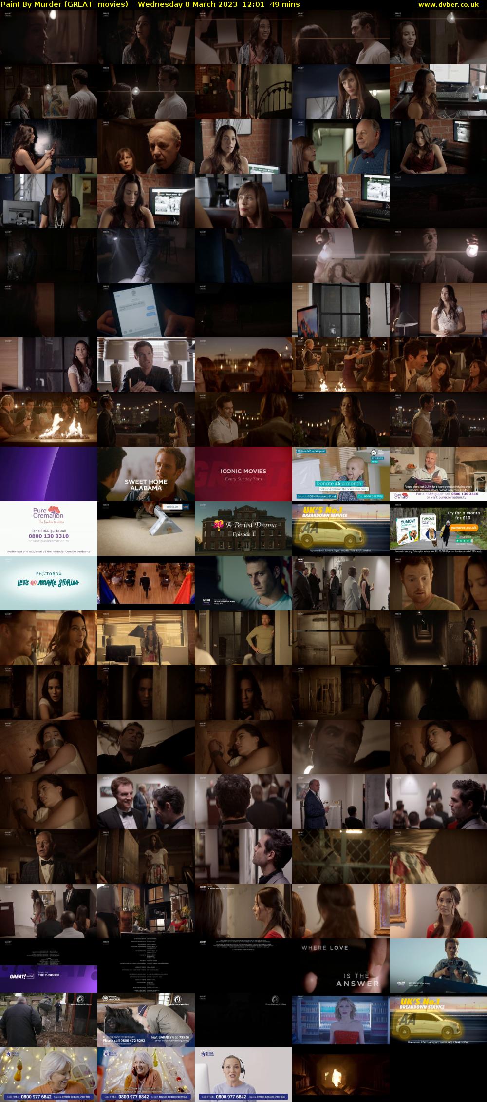 Paint By Murder (GREAT! movies) Wednesday 8 March 2023 12:01 - 12:50