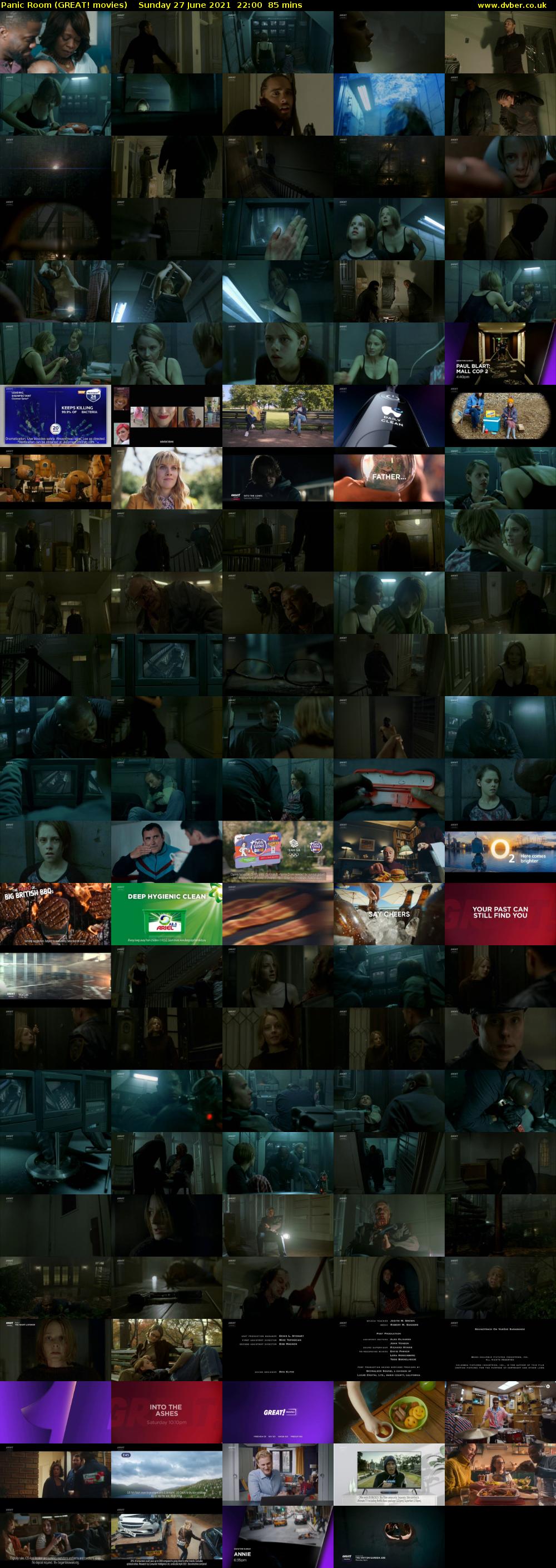 Panic Room (GREAT! movies) Sunday 27 June 2021 22:00 - 23:25