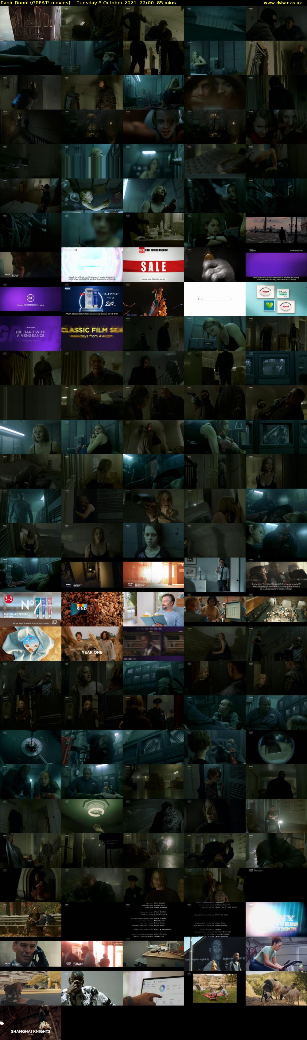 Panic Room (GREAT! movies) Tuesday 5 October 2021 22:00 - 23:25