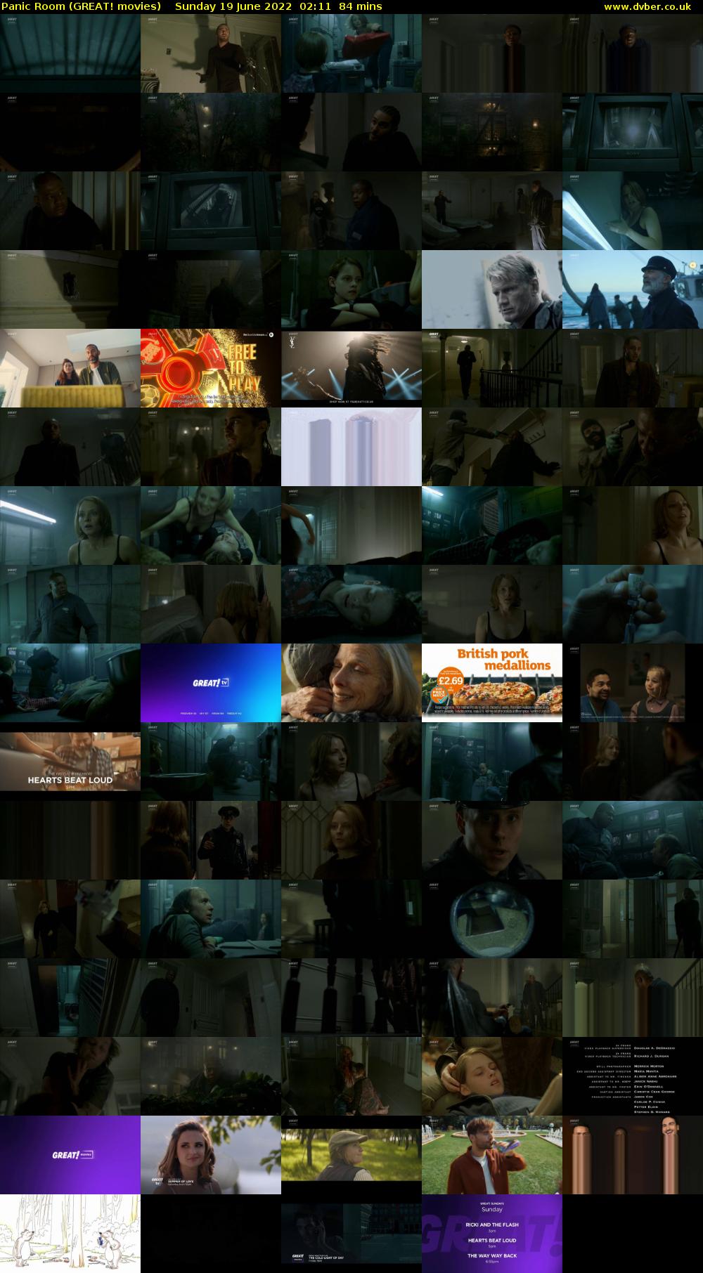 Panic Room (GREAT! movies) Sunday 19 June 2022 02:11 - 03:35