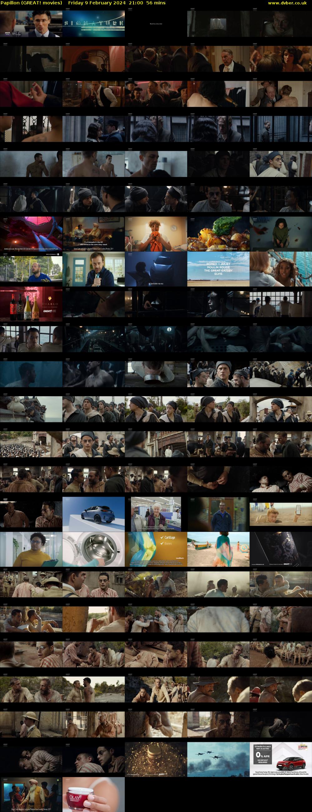 Papillon (GREAT! movies) Friday 9 February 2024 21:00 - 21:56