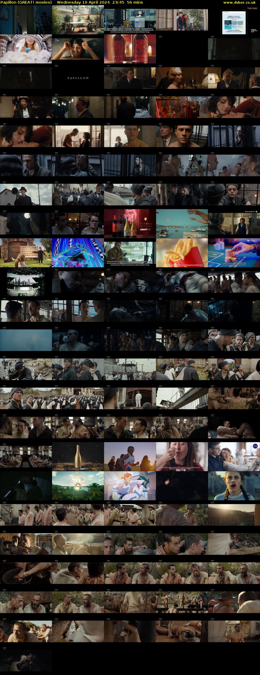 Papillon (GREAT! movies) Wednesday 10 April 2024 23:45 - 00:41