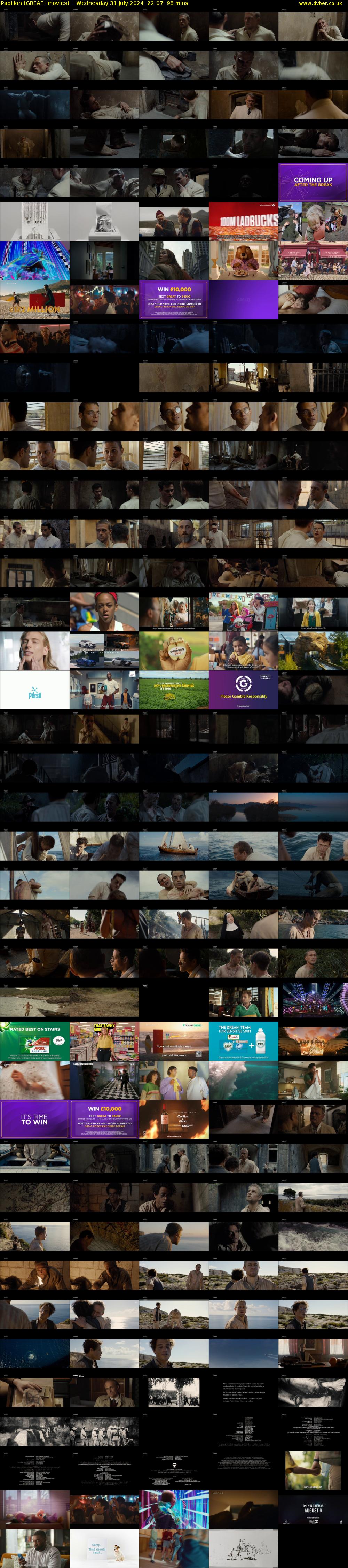 Papillon (GREAT! movies) Wednesday 31 July 2024 22:07 - 23:45