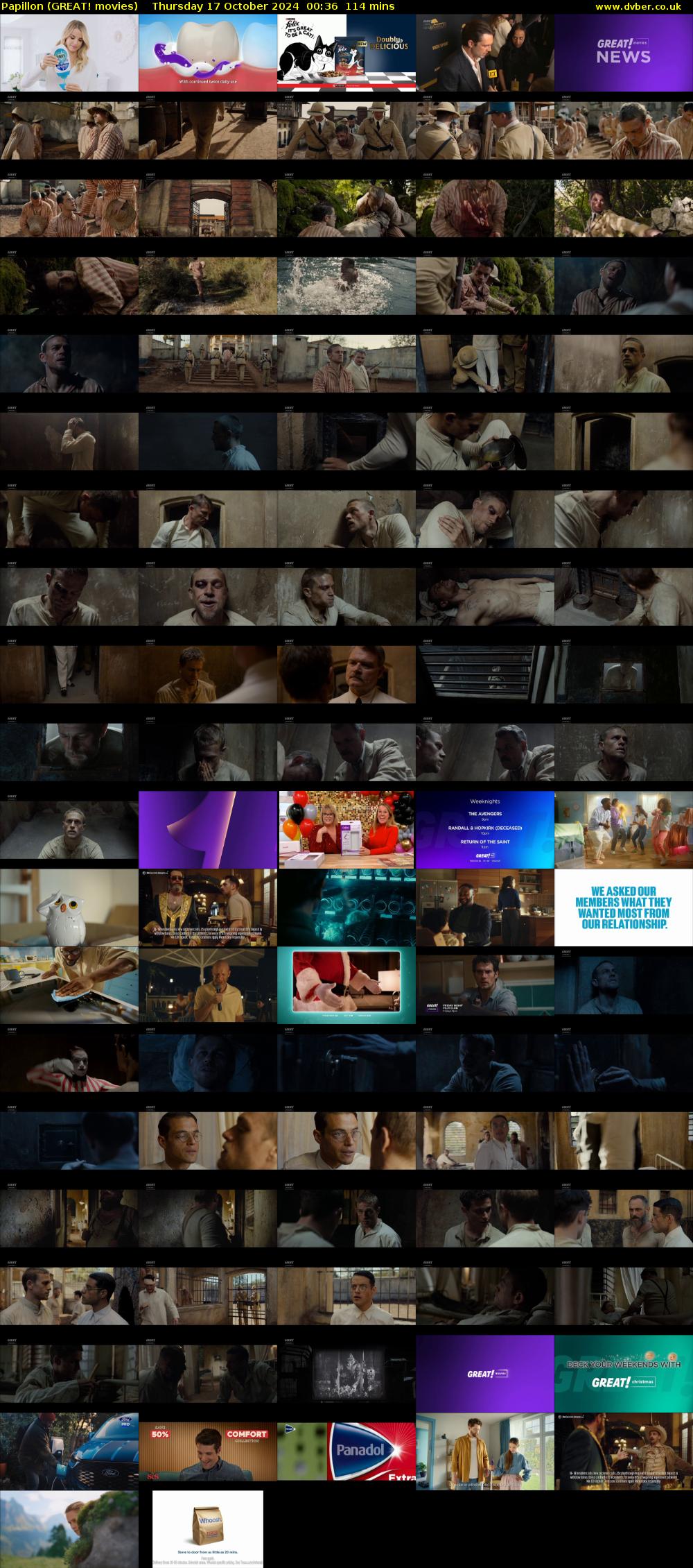 Papillon (GREAT! movies) Thursday 17 October 2024 00:36 - 02:30