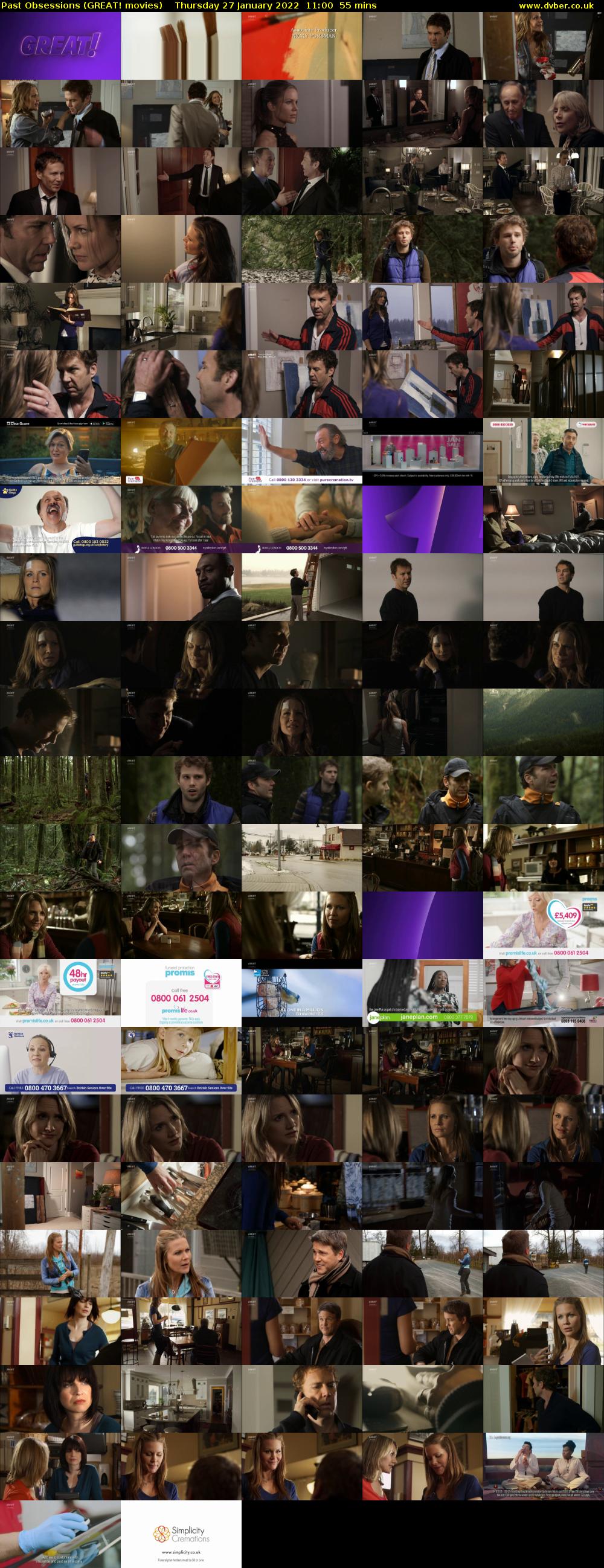 Past Obsessions (GREAT! movies) Thursday 27 January 2022 11:00 - 11:55