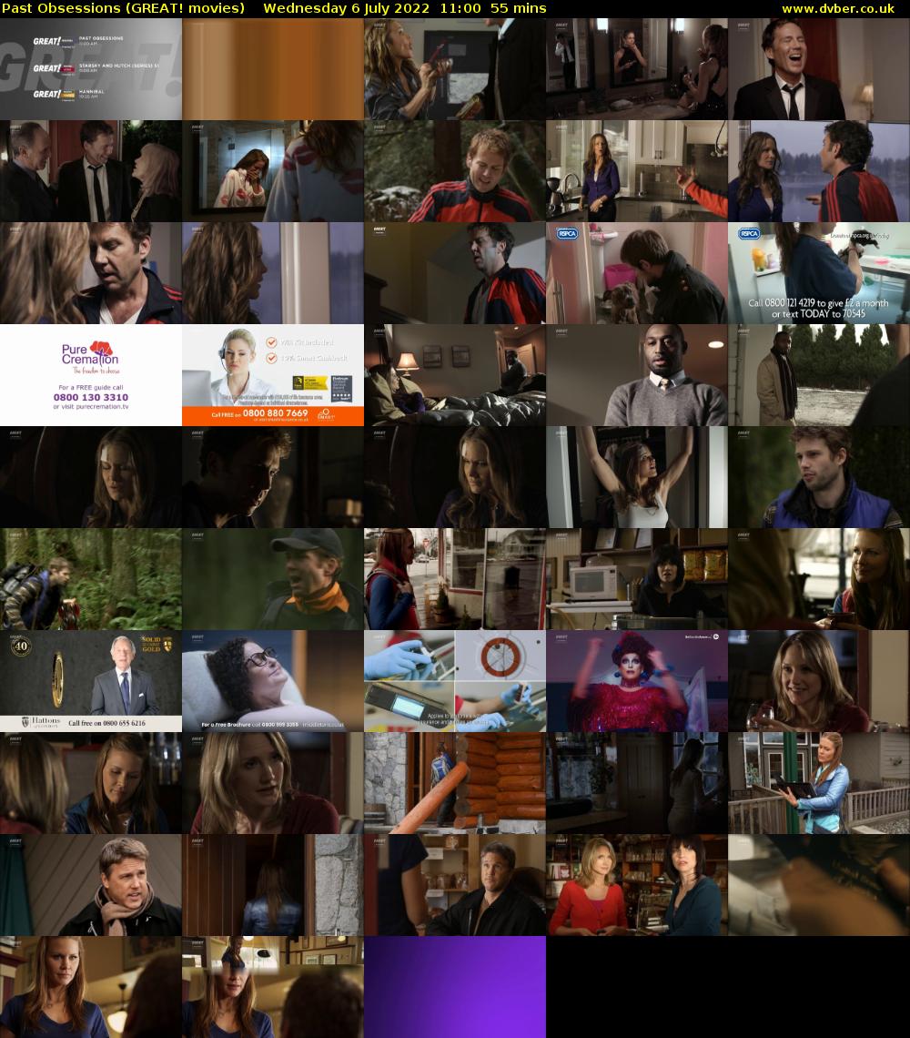 Past Obsessions (GREAT! movies) Wednesday 6 July 2022 11:00 - 11:55