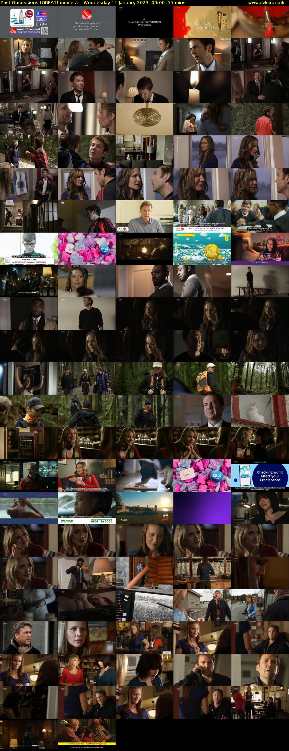 Past Obsessions (GREAT! movies) Wednesday 11 January 2023 09:00 - 09:55