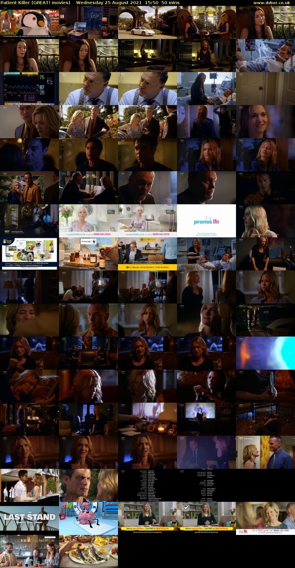 Patient Killer (GREAT! movies) Wednesday 25 August 2021 15:50 - 16:40