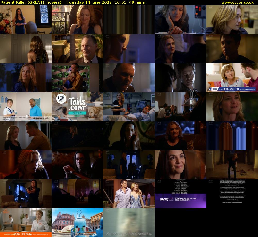 Patient Killer (GREAT! movies) Tuesday 14 June 2022 10:01 - 10:50