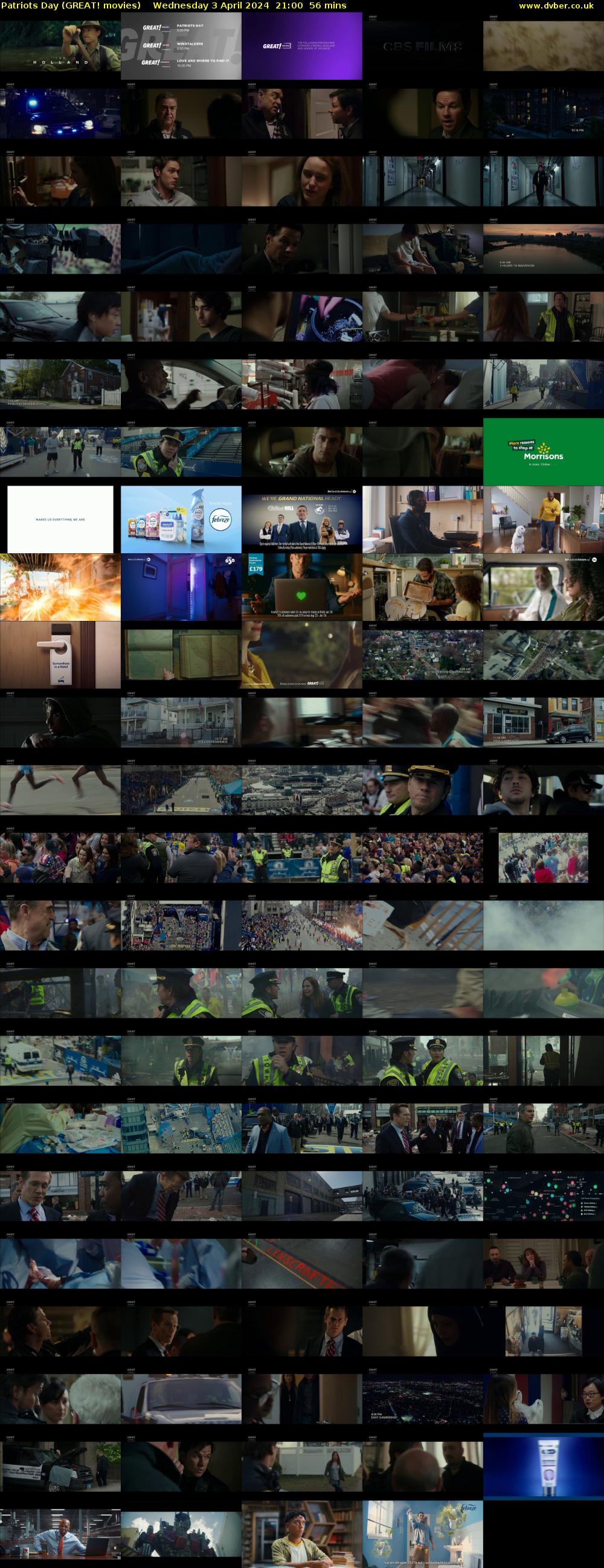 Patriots Day (GREAT! movies) Wednesday 3 April 2024 21:00 - 21:56