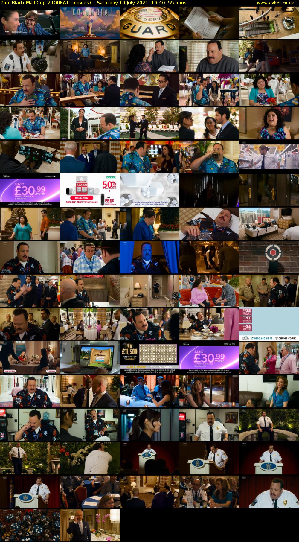 Paul Blart: Mall Cop 2 (GREAT! movies) Saturday 10 July 2021 16:40 - 17:35