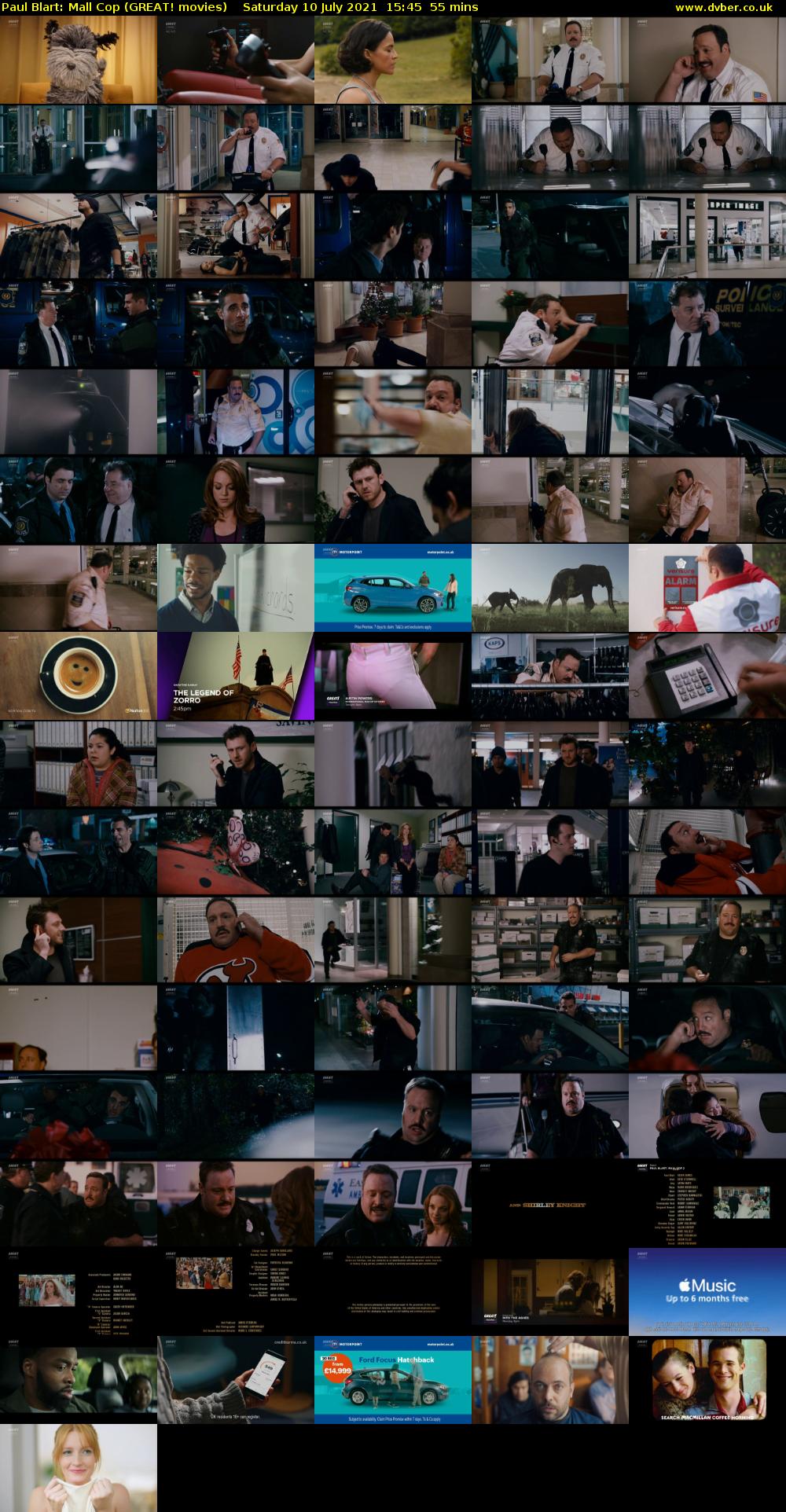 Paul Blart: Mall Cop (GREAT! movies) Saturday 10 July 2021 15:45 - 16:40