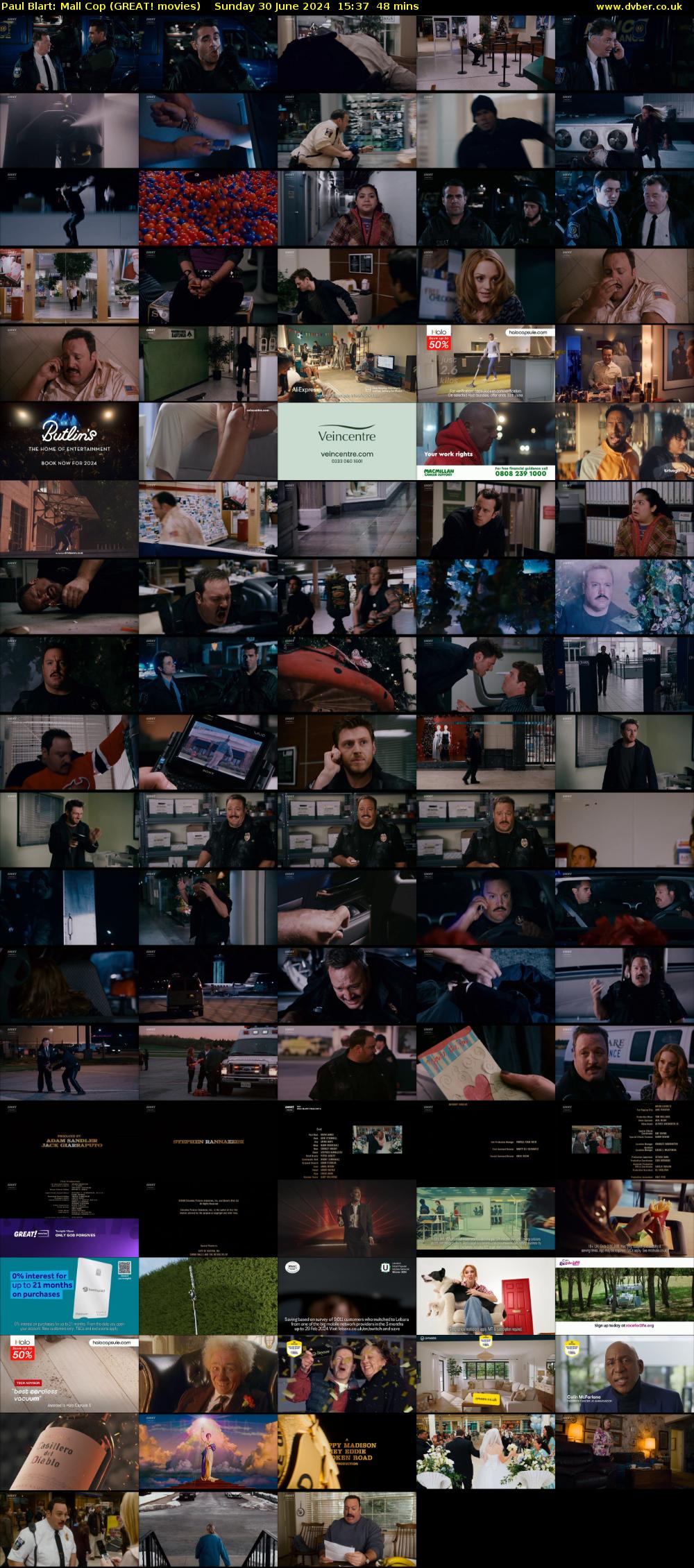 Paul Blart: Mall Cop (GREAT! movies) Sunday 30 June 2024 15:37 - 16:25