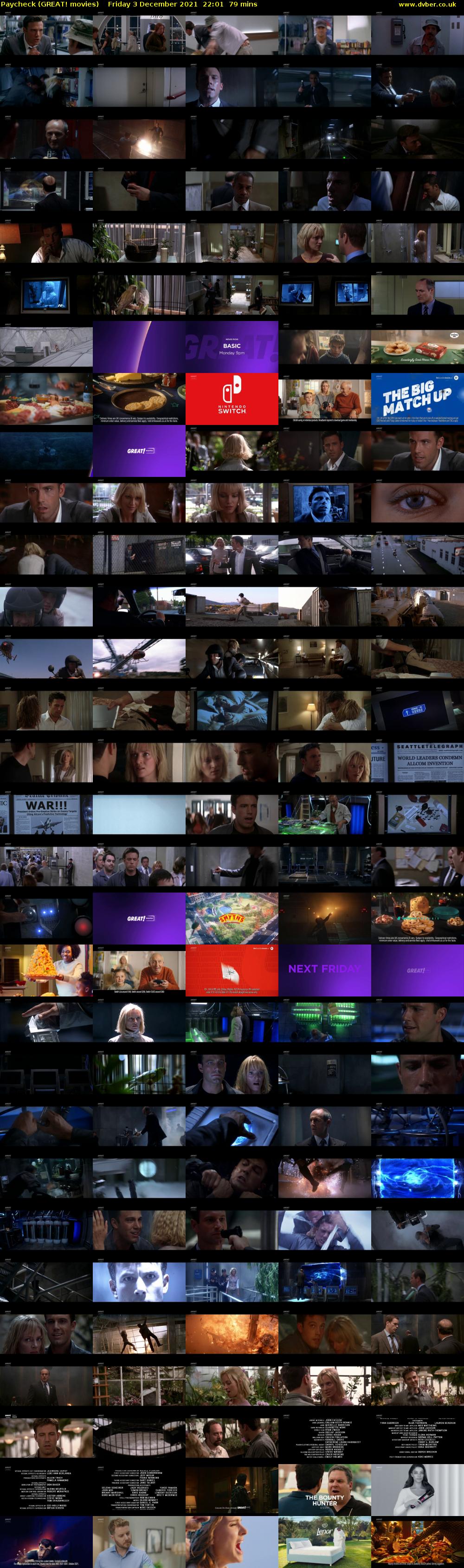 Paycheck (GREAT! movies) Friday 3 December 2021 22:01 - 23:20