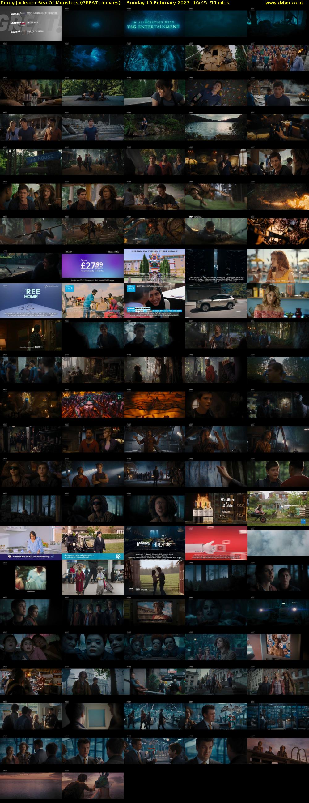 Percy Jackson: Sea Of Monsters (GREAT! movies) Sunday 19 February 2023 16:45 - 17:40