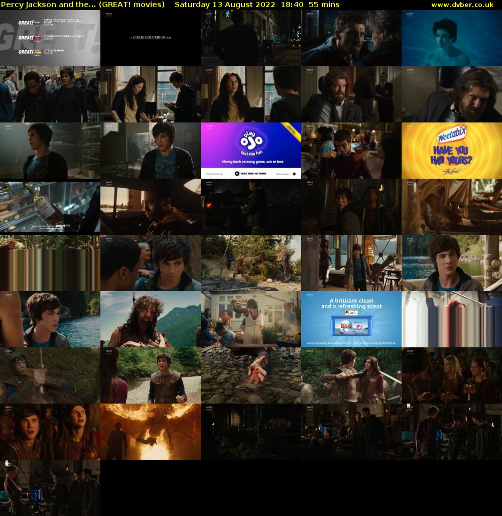 Percy Jackson and the... (GREAT! movies) Saturday 13 August 2022 18:40 - 19:35