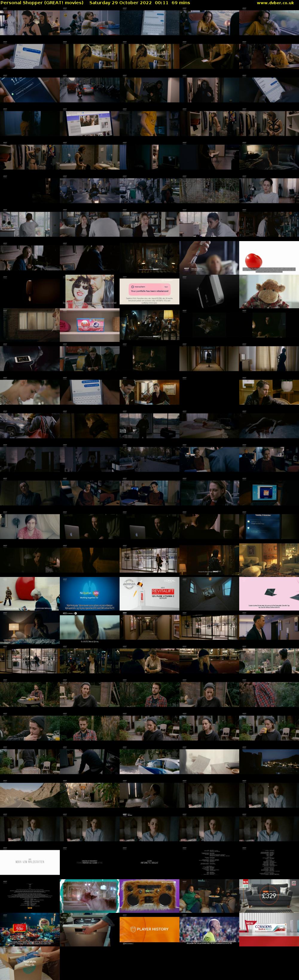 Personal Shopper (GREAT! movies) Saturday 29 October 2022 00:11 - 01:20