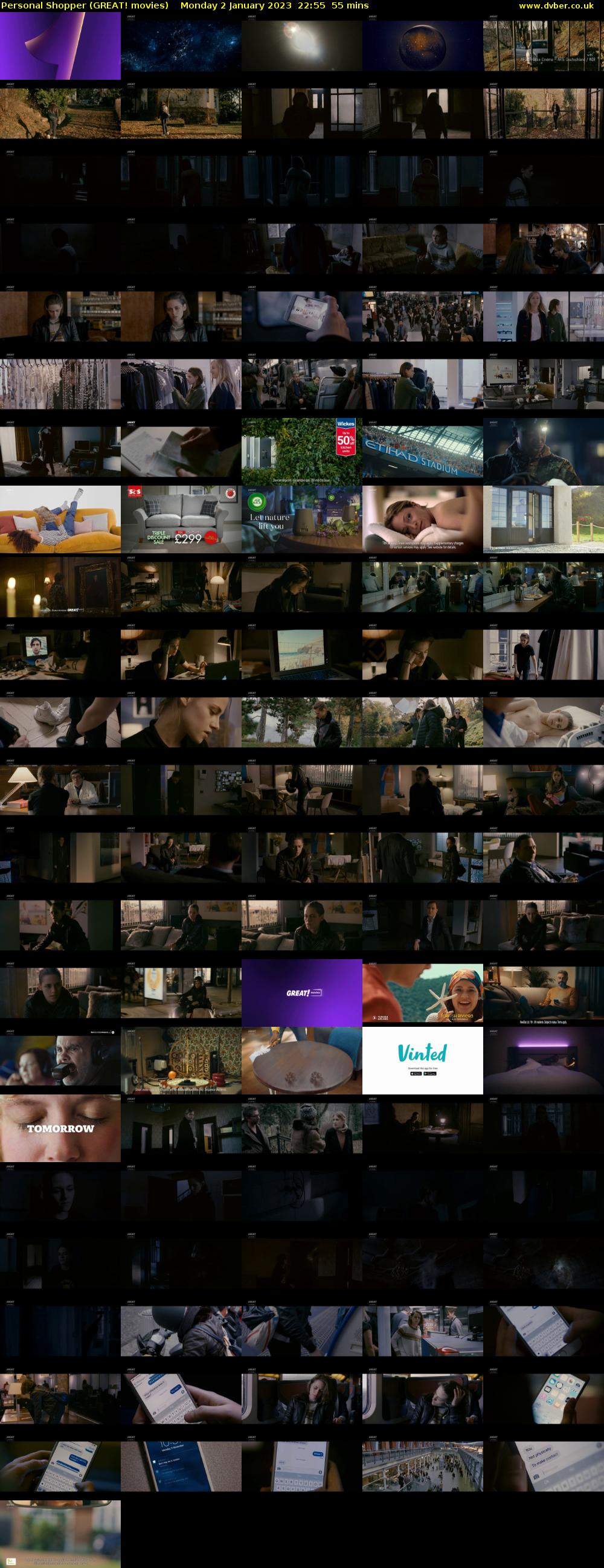 Personal Shopper (GREAT! movies) Monday 2 January 2023 22:55 - 23:50