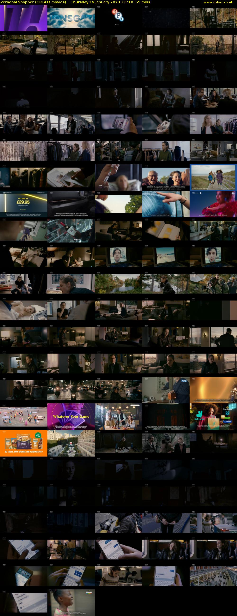 Personal Shopper (GREAT! movies) Thursday 19 January 2023 01:10 - 02:05