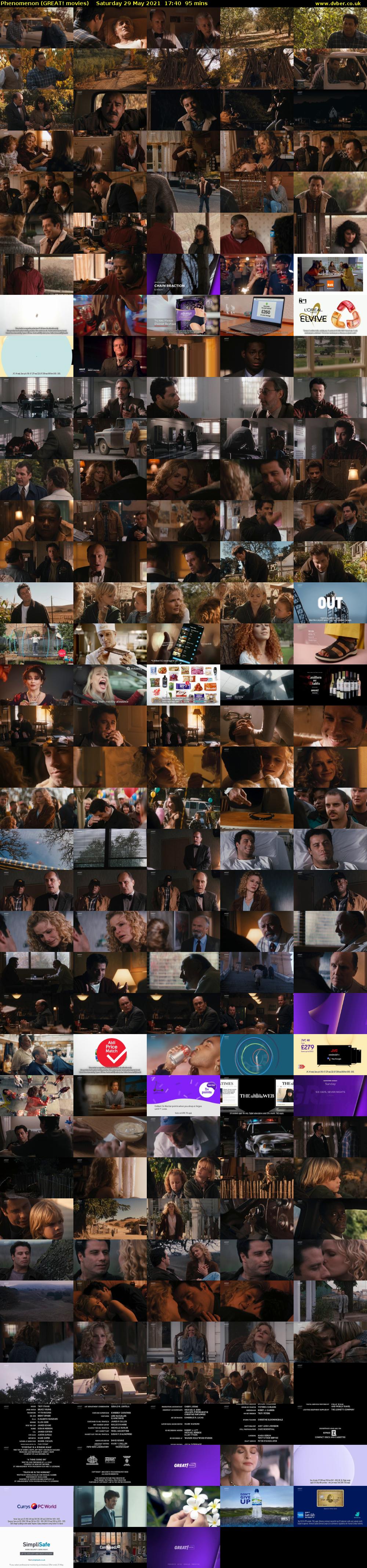 Phenomenon (GREAT! movies) Saturday 29 May 2021 17:40 - 19:15