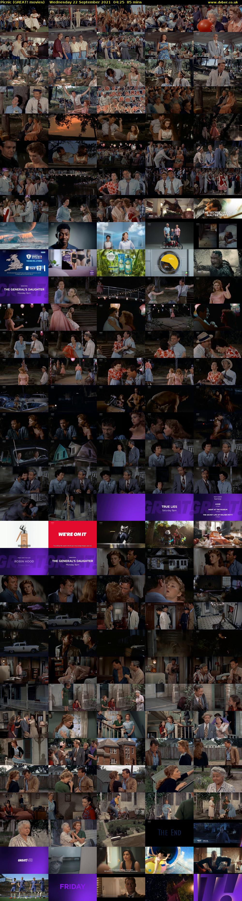 Picnic (GREAT! movies) Wednesday 22 September 2021 04:25 - 05:50