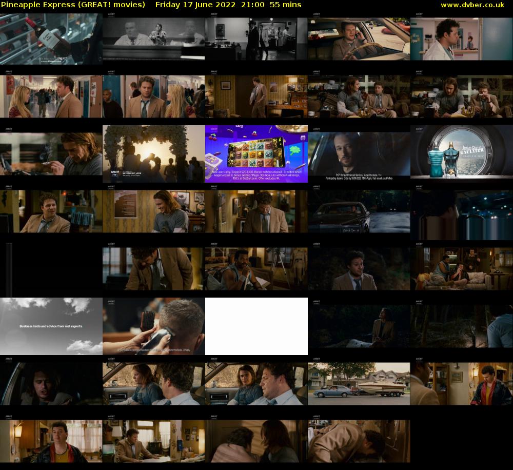 Pineapple Express (GREAT! movies) Friday 17 June 2022 21:00 - 21:55