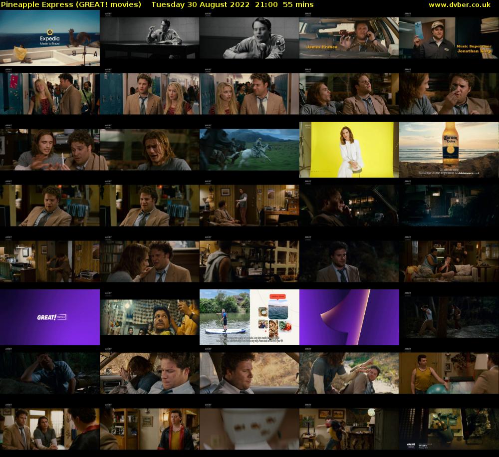 Pineapple Express (GREAT! movies) Tuesday 30 August 2022 21:00 - 21:55
