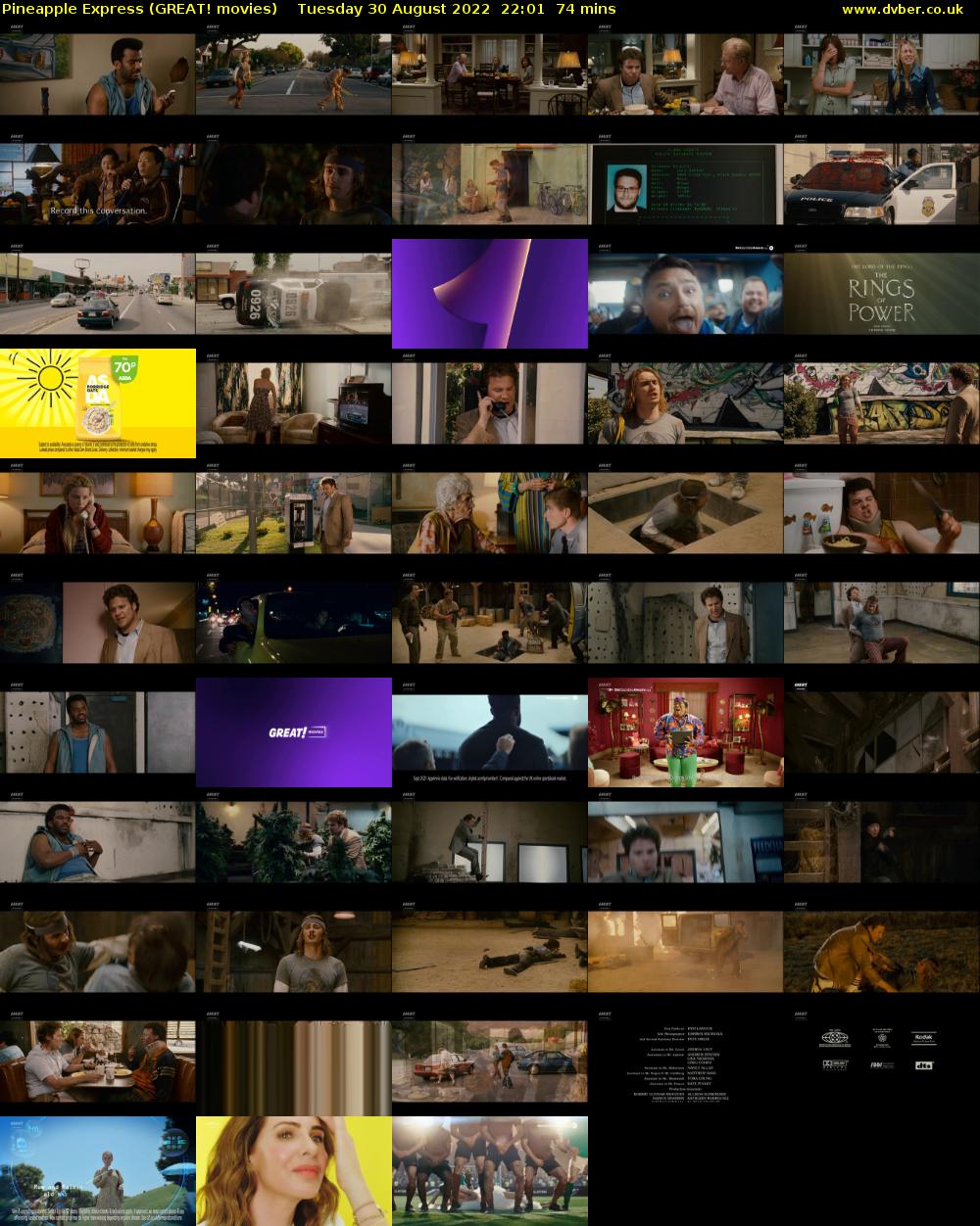 Pineapple Express (GREAT! movies) Tuesday 30 August 2022 22:01 - 23:15