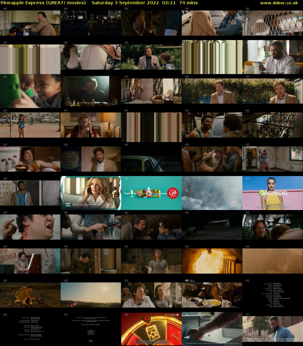 Pineapple Express (GREAT! movies) Saturday 3 September 2022 02:21 - 03:35