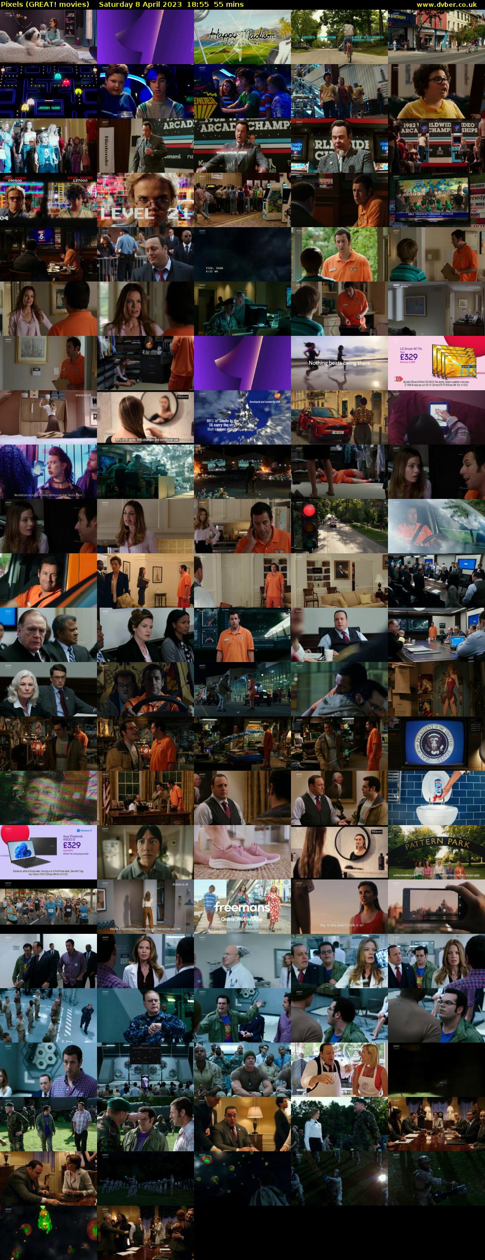 Pixels (GREAT! movies) Saturday 8 April 2023 18:55 - 19:50