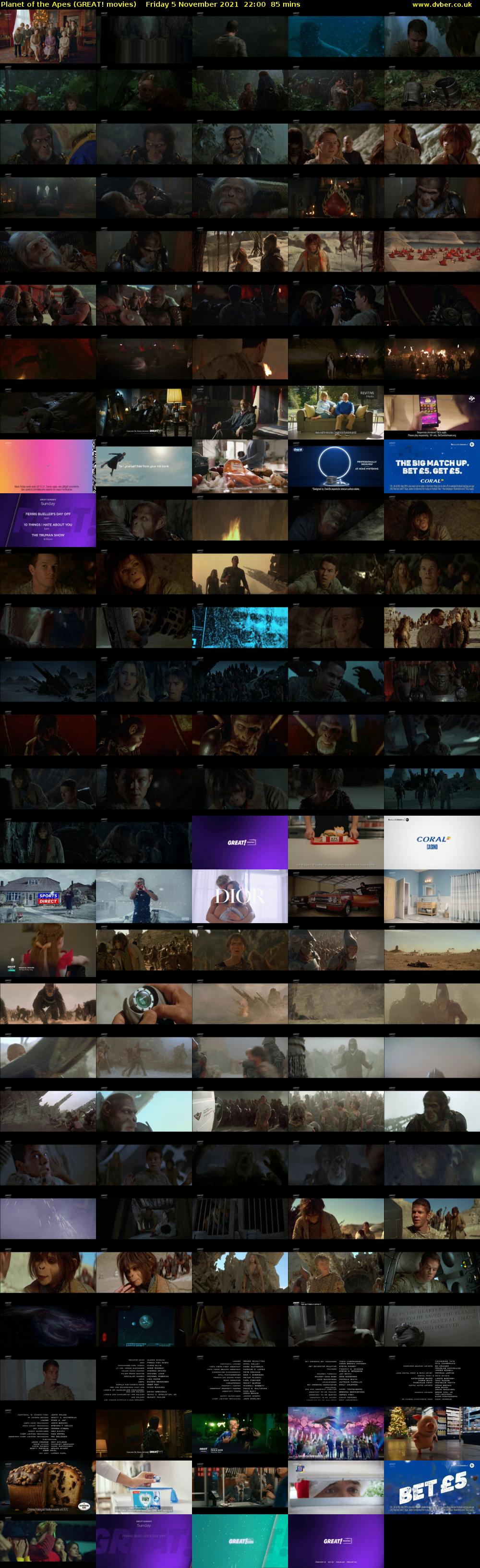 Planet of the Apes (GREAT! movies) Friday 5 November 2021 22:00 - 23:25