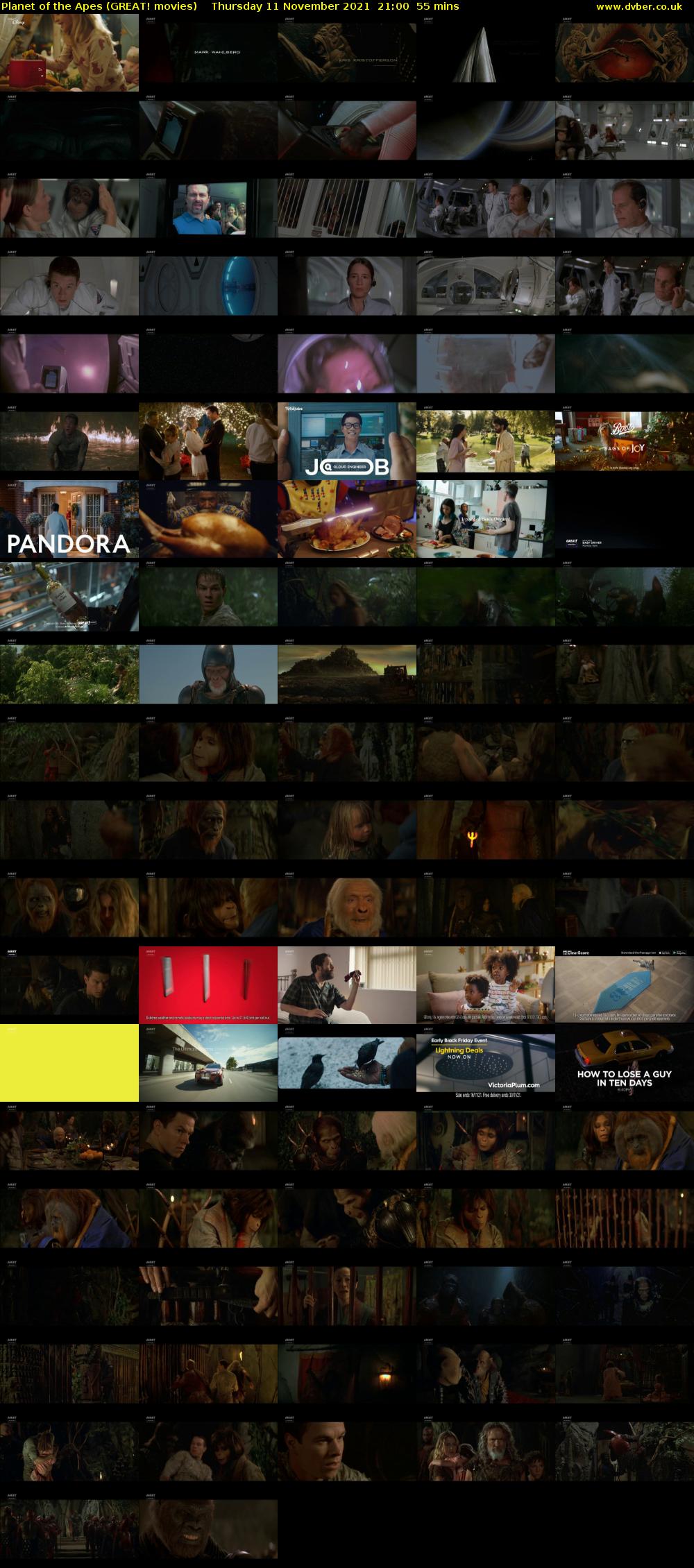 Planet of the Apes (GREAT! movies) Thursday 11 November 2021 21:00 - 21:55