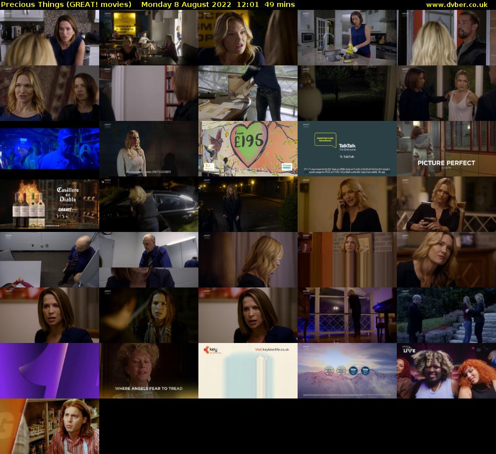 Precious Things (GREAT! movies) Monday 8 August 2022 12:01 - 12:50