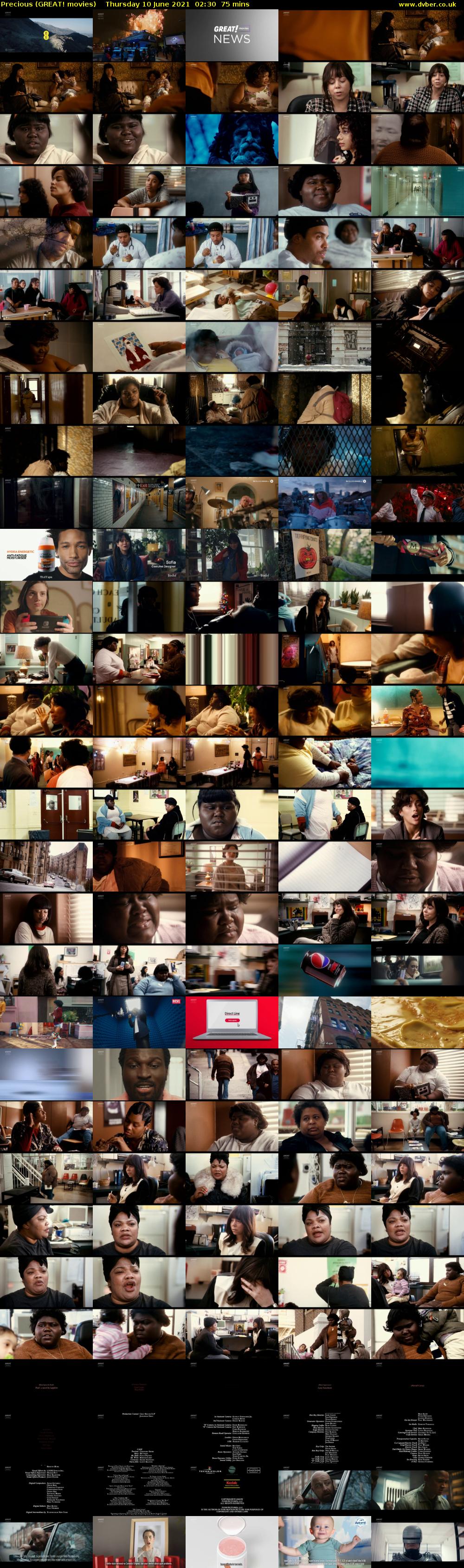 Precious (GREAT! movies) Thursday 10 June 2021 02:30 - 03:45