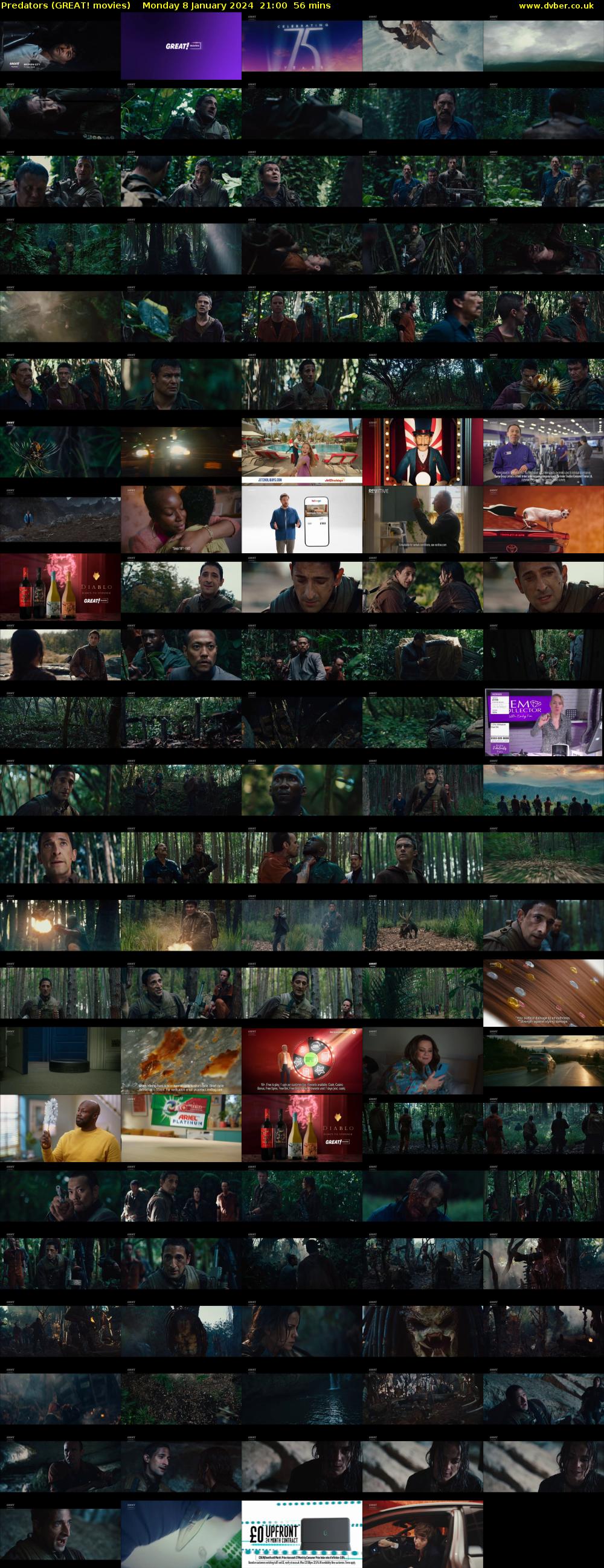 Predators (GREAT! movies) Monday 8 January 2024 21:00 - 21:56