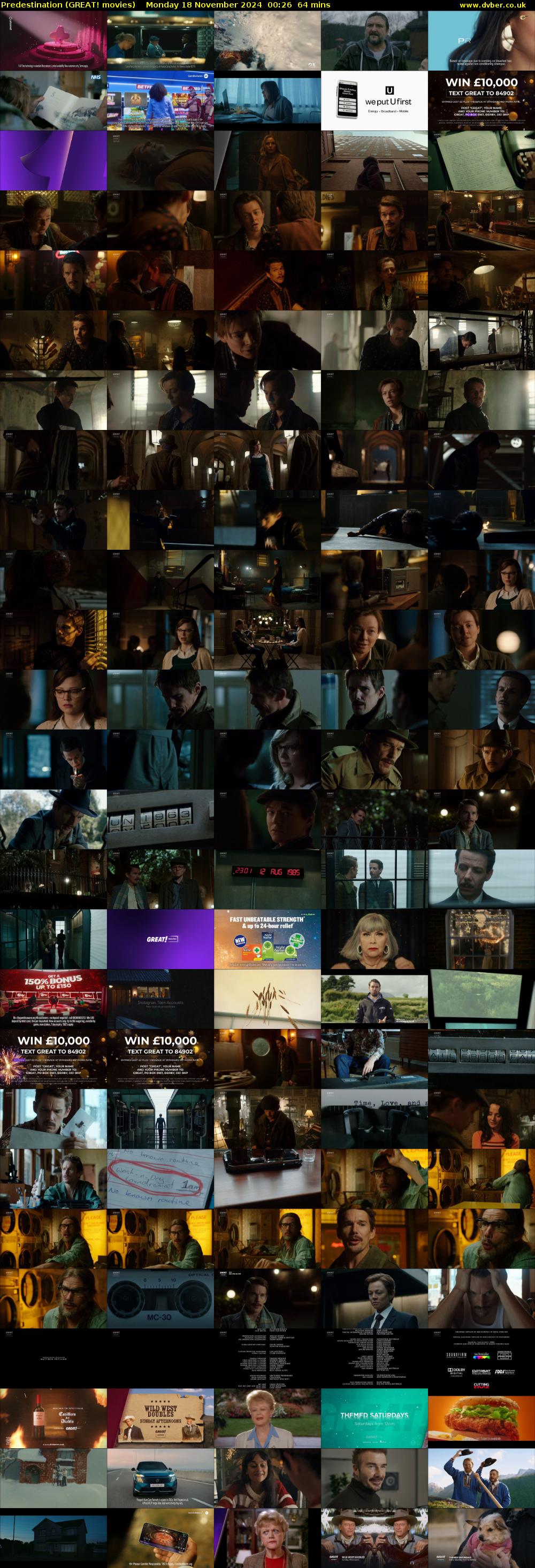 Predestination (GREAT! movies) Monday 18 November 2024 00:26 - 01:30
