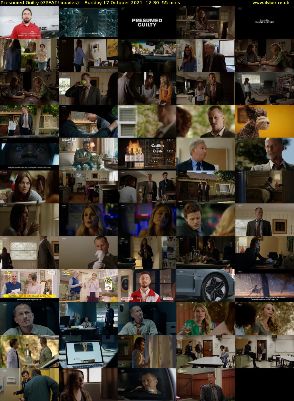 Presumed Guilty (GREAT! movies) Sunday 17 October 2021 12:30 - 13:25