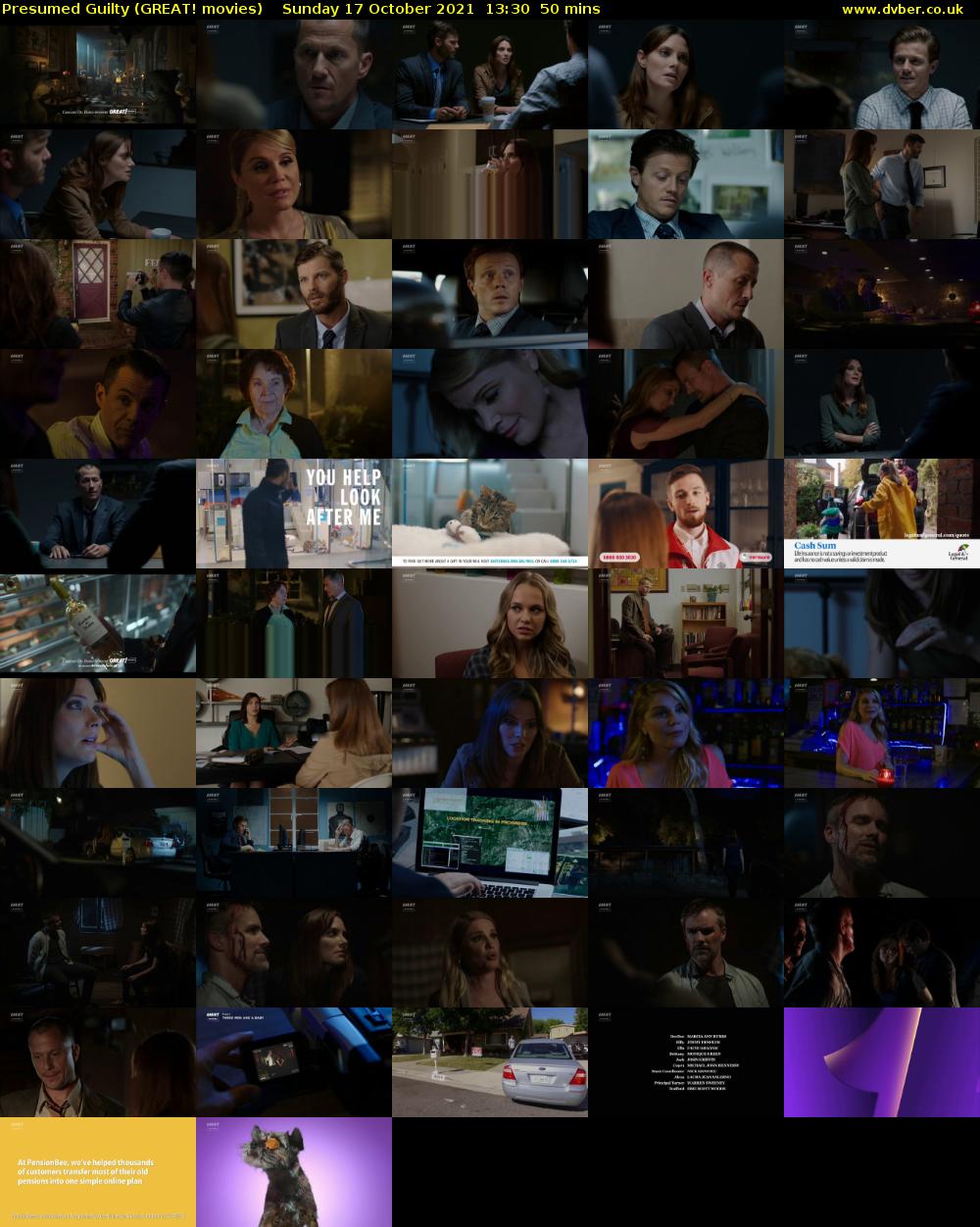Presumed Guilty (GREAT! movies) Sunday 17 October 2021 13:30 - 14:20