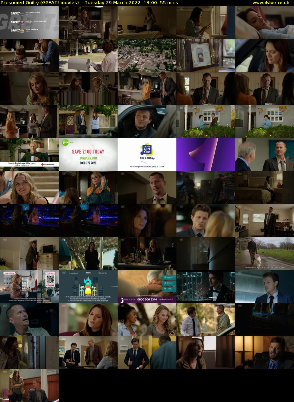 Presumed Guilty (GREAT! movies) Tuesday 29 March 2022 13:00 - 13:55