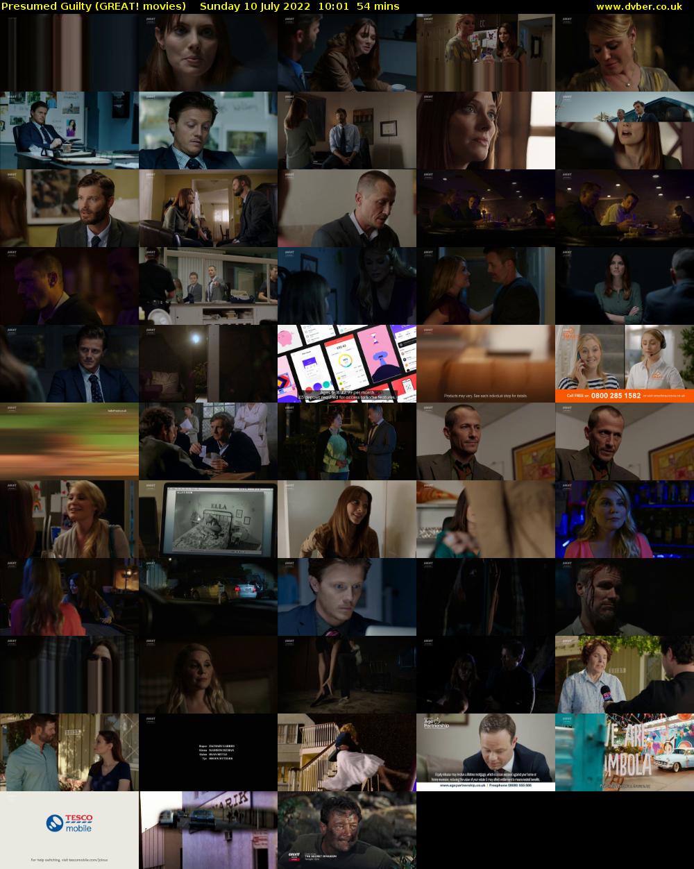 Presumed Guilty (GREAT! movies) Sunday 10 July 2022 10:01 - 10:55