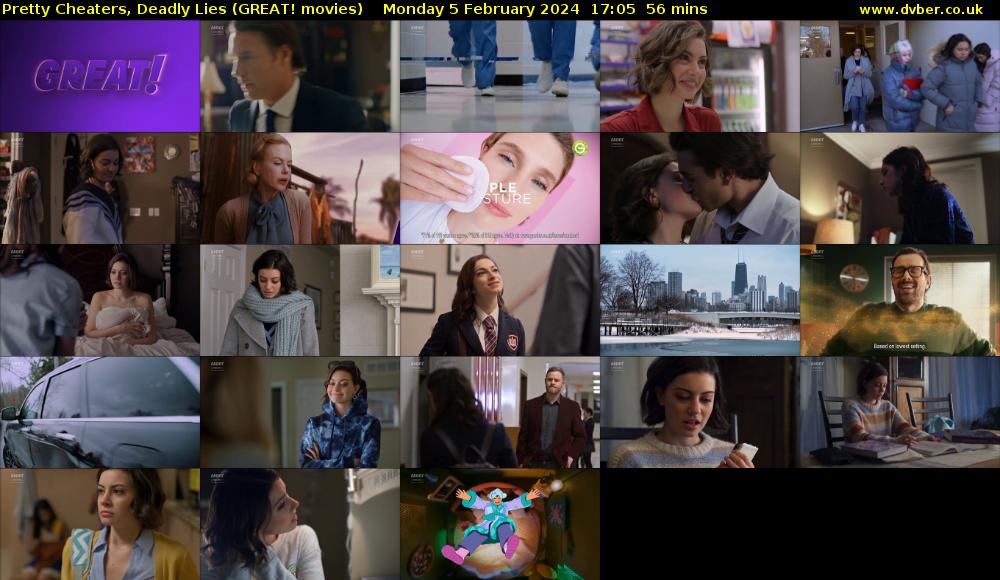 Pretty Cheaters, Deadly Lies (GREAT! movies) Monday 5 February 2024 17:05 - 18:01