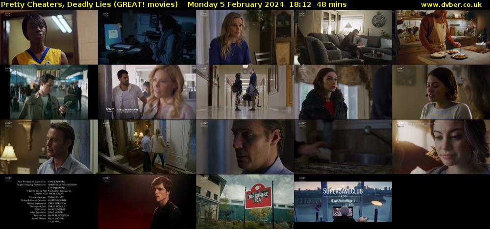 Pretty Cheaters, Deadly Lies (GREAT! movies) Monday 5 February 2024 18:12 - 19:00