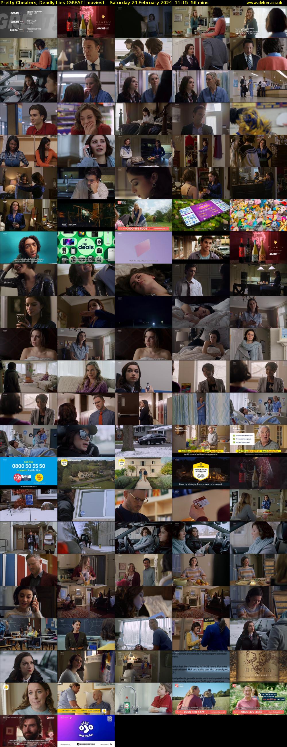 Pretty Cheaters, Deadly Lies (GREAT! movies) Saturday 24 February 2024 11:15 - 12:11