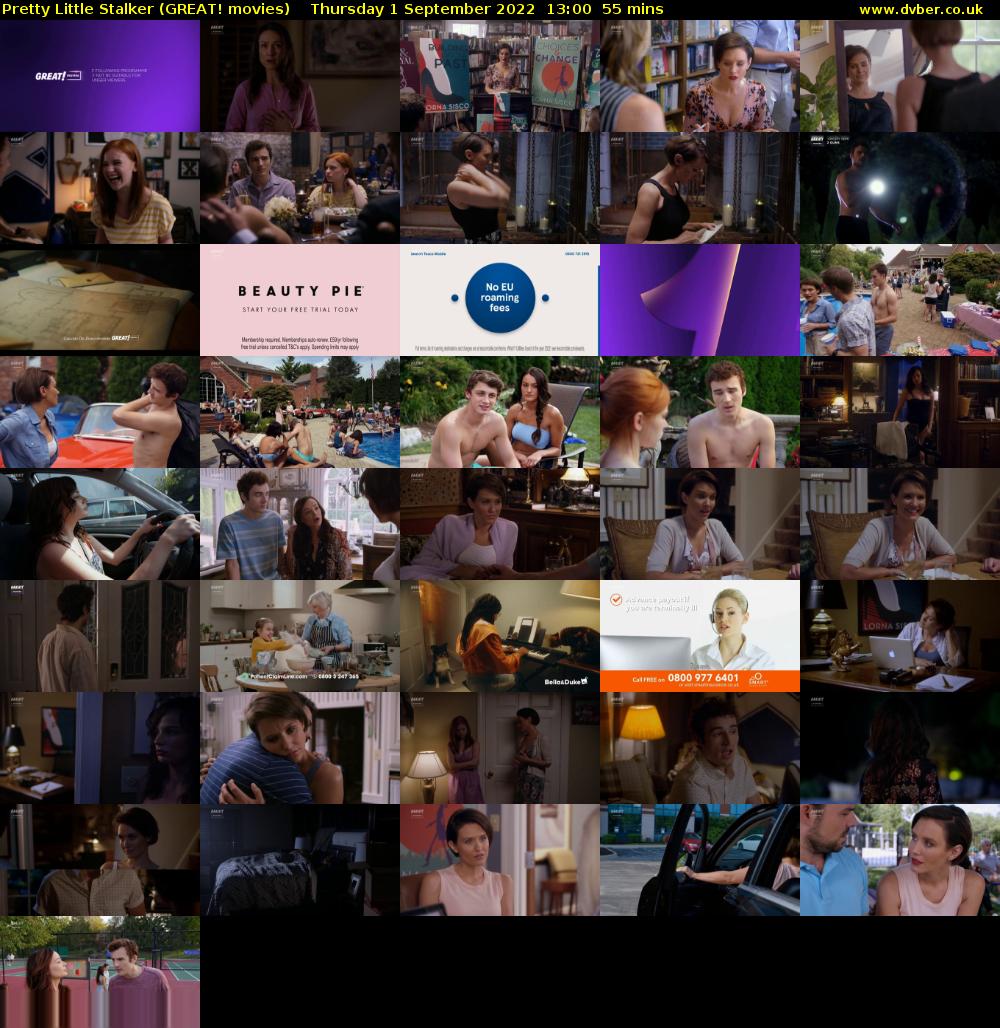 Pretty Little Stalker (GREAT! movies) Thursday 1 September 2022 13:00 - 13:55
