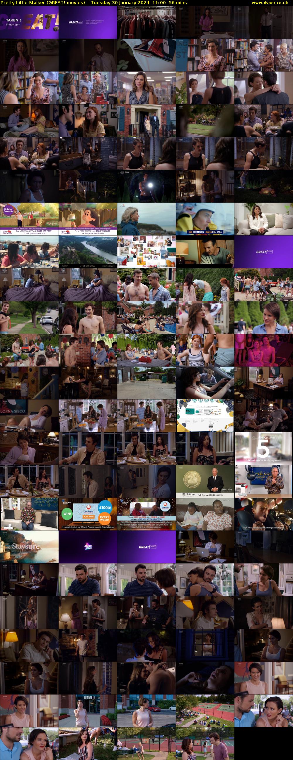 Pretty Little Stalker (GREAT! movies) Tuesday 30 January 2024 11:00 - 11:56