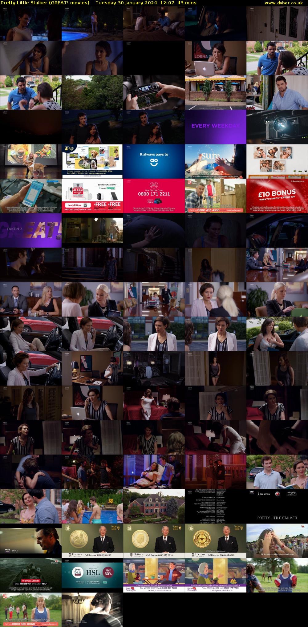 Pretty Little Stalker (GREAT! movies) Tuesday 30 January 2024 12:07 - 12:50