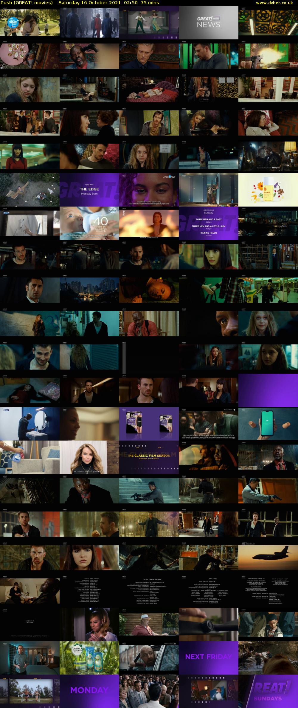 Push (GREAT! movies) Saturday 16 October 2021 02:50 - 04:05