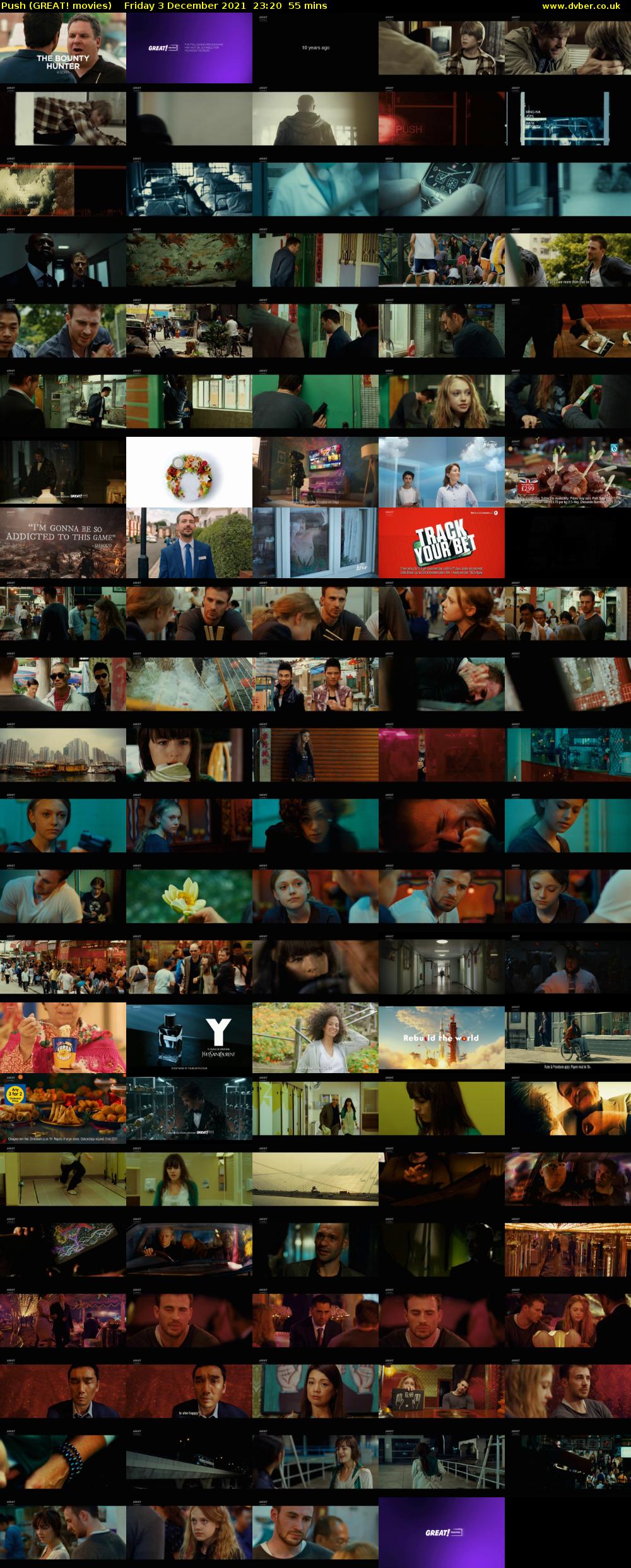 Push (GREAT! movies) Friday 3 December 2021 23:20 - 00:15